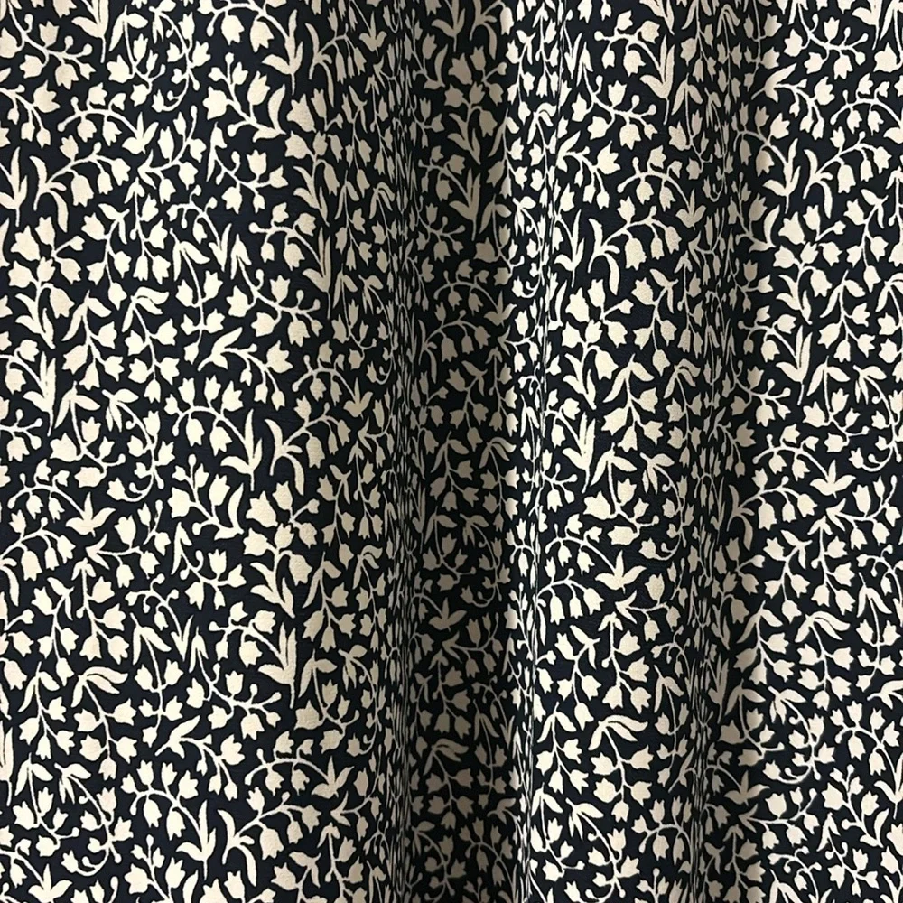 J. Crew Navy Floral Midi Dress - Picture 2 of 3